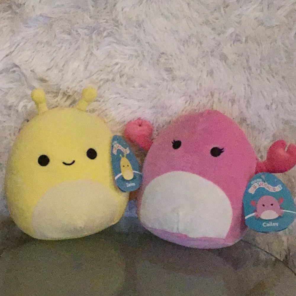 5 inch squishmallow bundle- Crab and Banana Slug